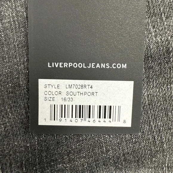 Liverpool Jeans Womens 16/33 Gray Cropped Flare Stretch Denim Chic NEW - Picture 7 of 16